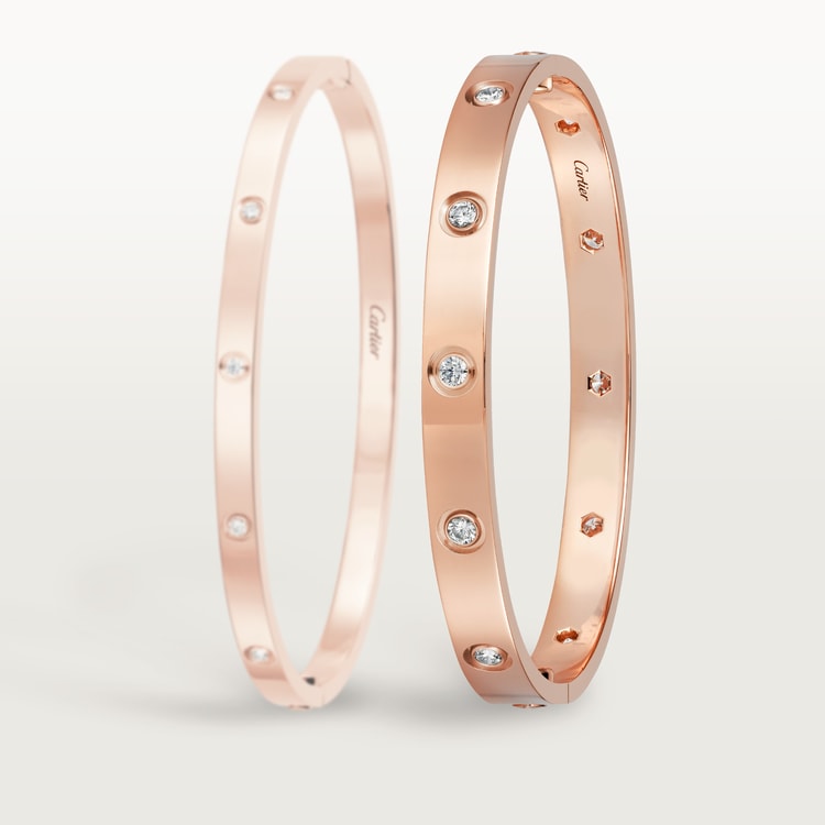 Cartier love bracelet sales with 10 diamonds