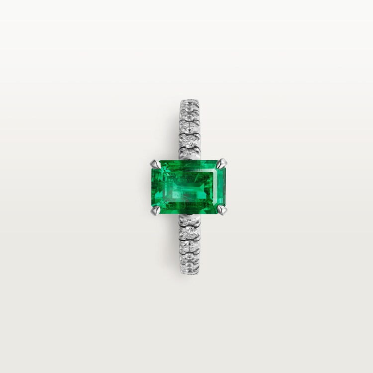 Cartier emerald engagement clearance rings