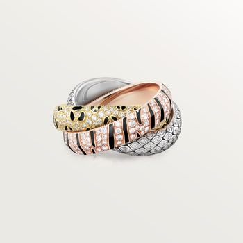 Trinity ring, lacquer, paved Trinity ring, lacquer, paved