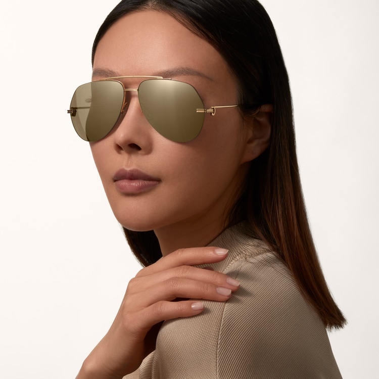 Cartier pilot sunglasses hot sale 18k