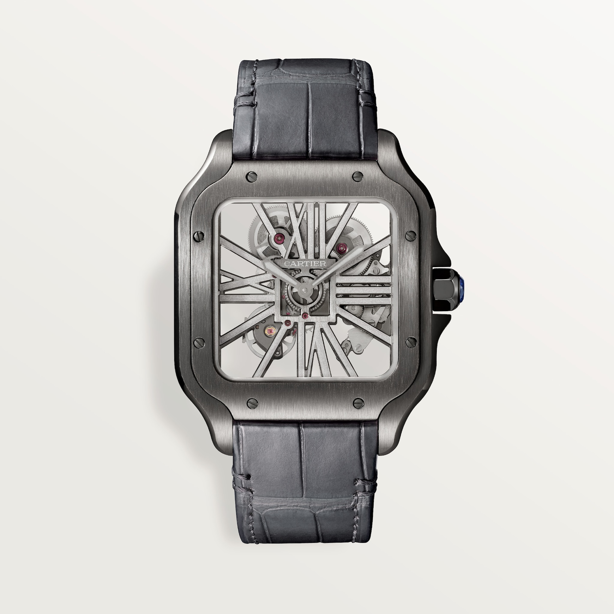 Santos de Cartier skeleton watch