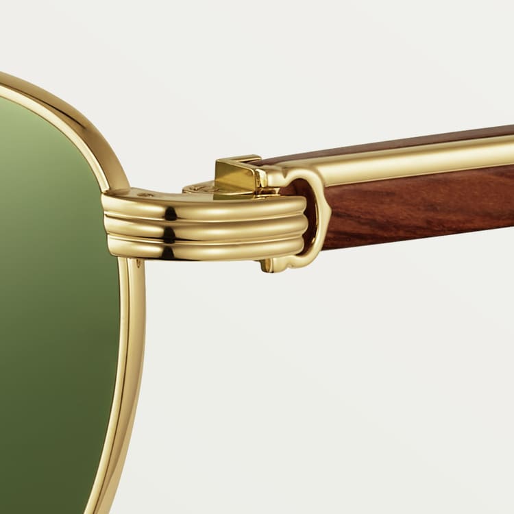 Cartier sunglasses 18k gold sales