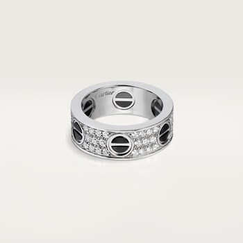 CRN4210400 LOVE ring diamond paved White gold diamonds Cartier