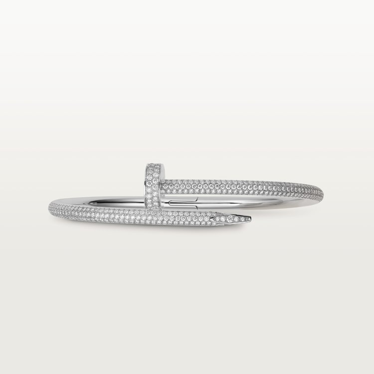 Cartier nail hot sale bracelet with diamonds