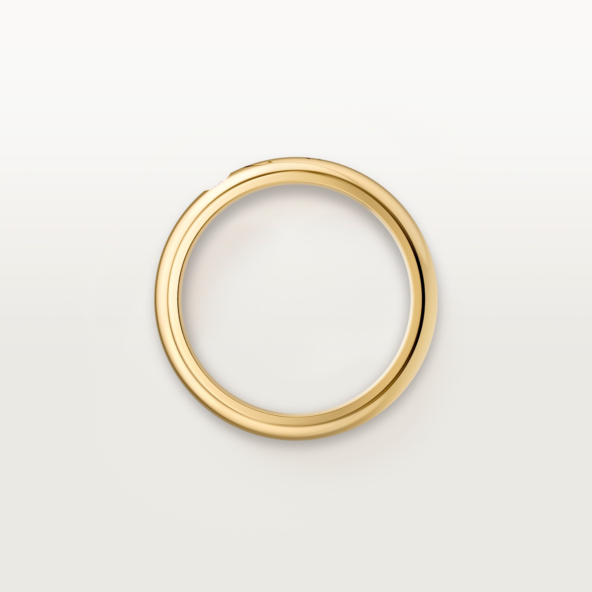 C de Cartier wedding ring, 4 mm width, 1 diamond