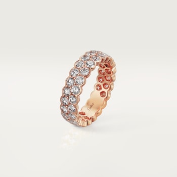Broderie de Cartier wedding band, double row, diamonds Broderie de Cartier wedding band, double row, diamonds