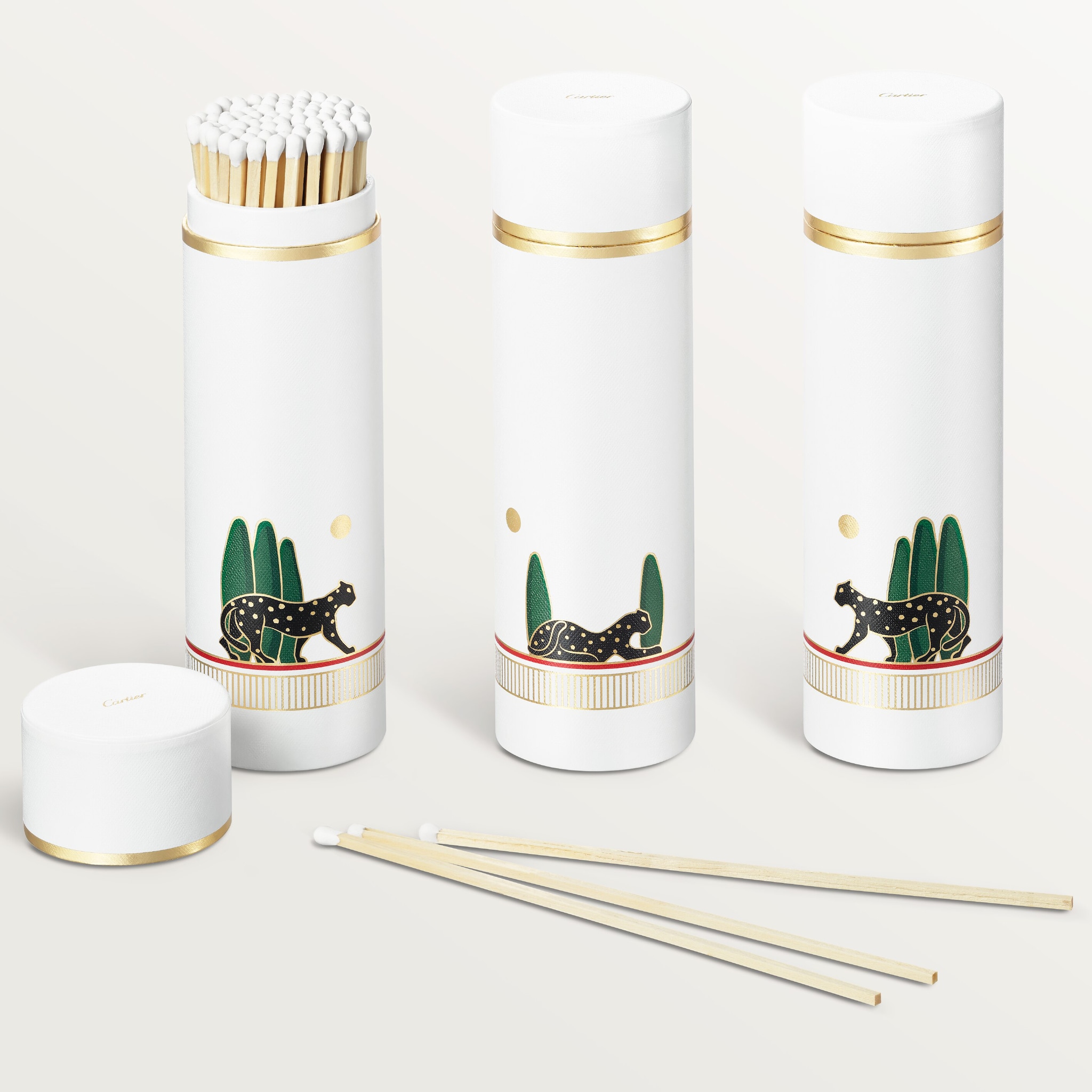 Panth&egrave;re de Cartier set of 3 matchboxes, large model