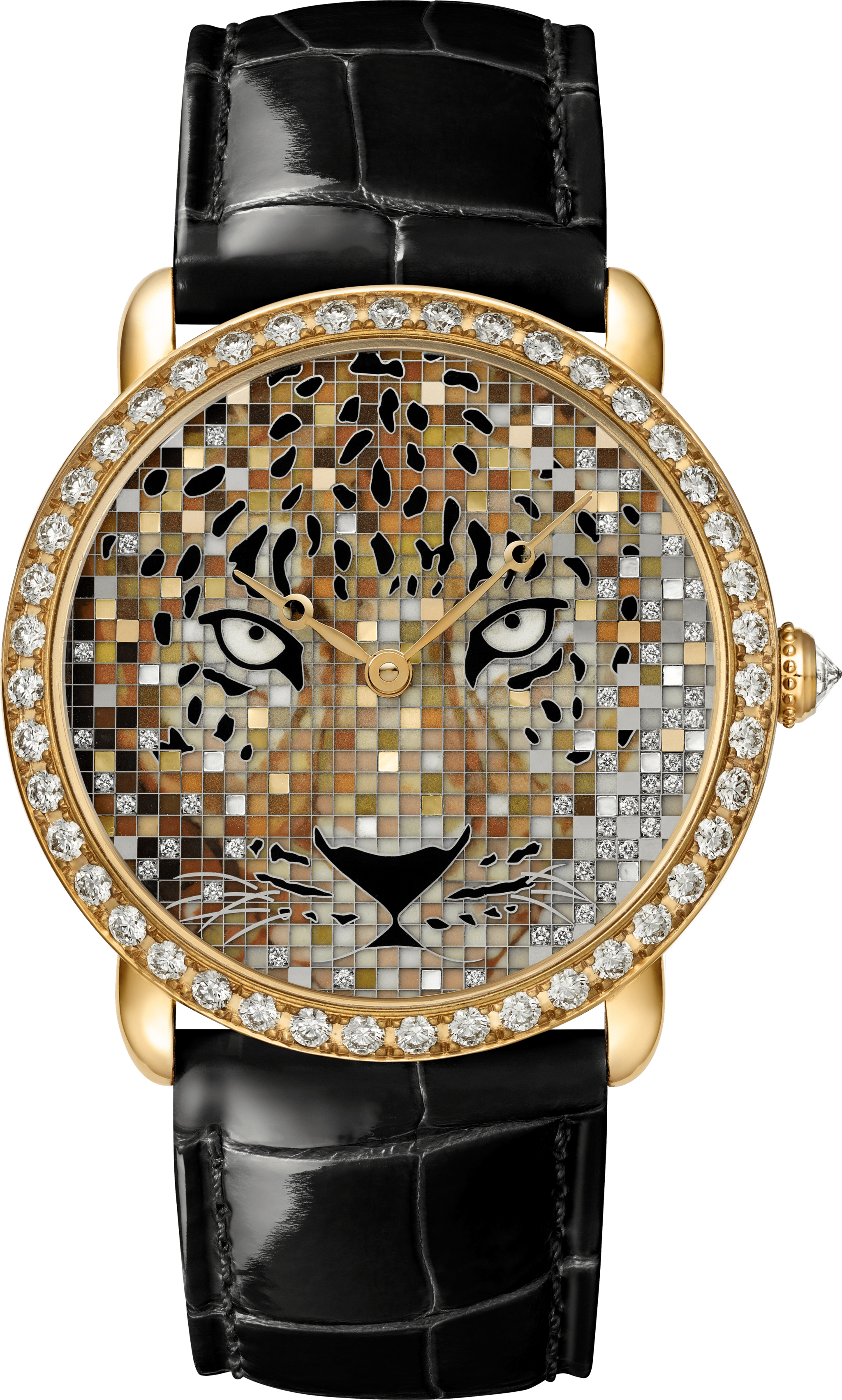 ساعة بزخرفة الرموز الحيوانية