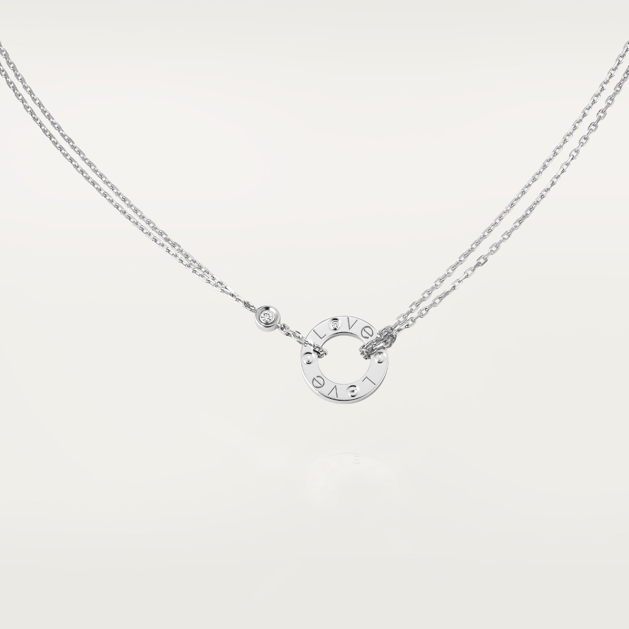 #LOVE# pendant, 2 diamonds