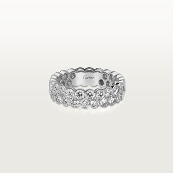 Broderie de Cartier wedding band, double row, diamonds Broderie de Cartier wedding band, double row, diamonds