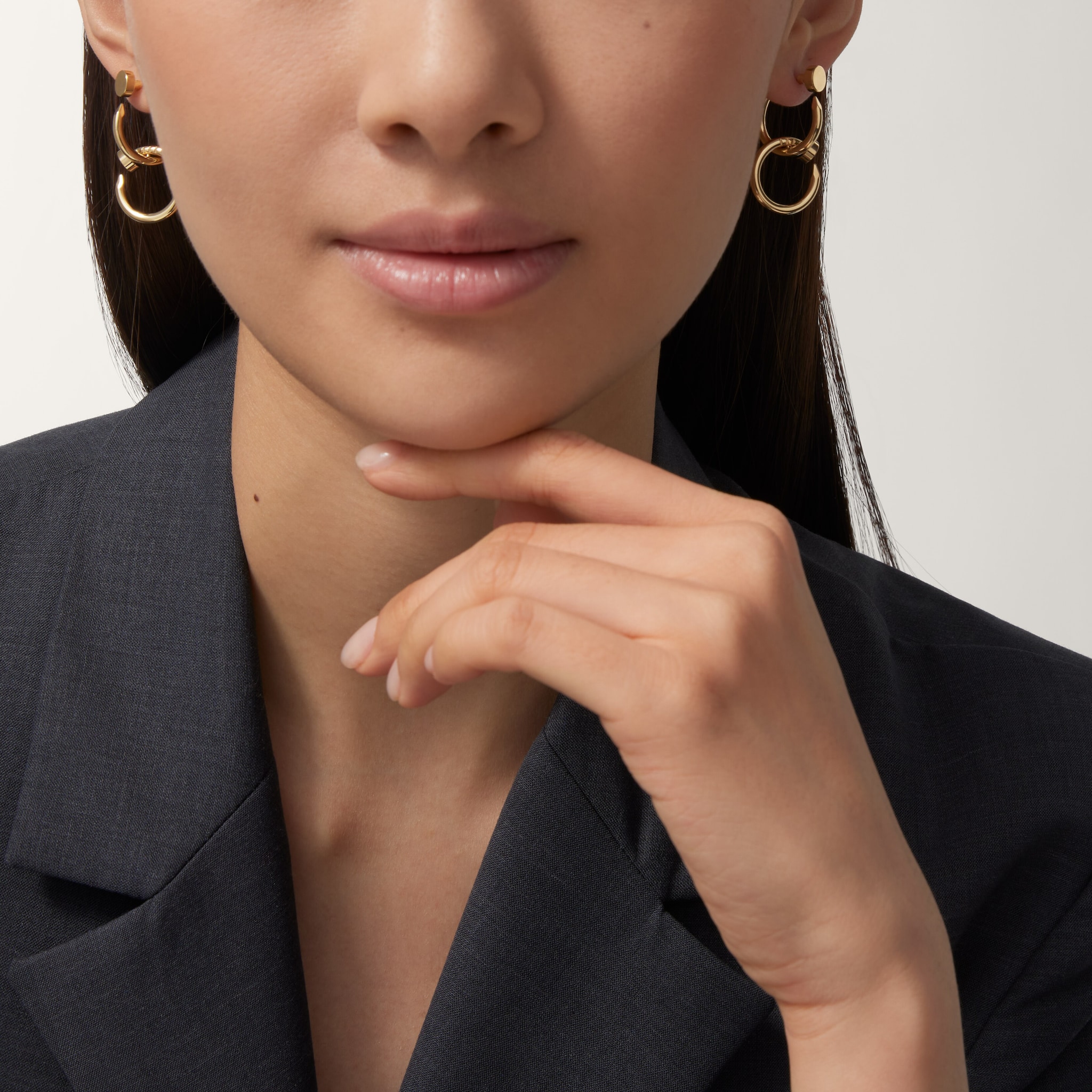 Juste un Clou earrings, double