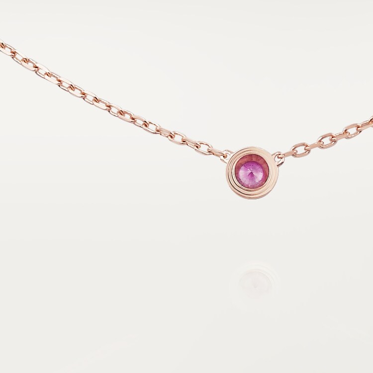 Cartier pink sapphire necklace Clearance