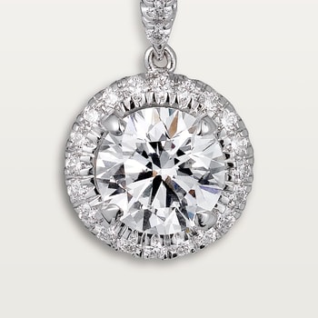 Cartier Destinée sleeper earrings, 2 brilliant-cut diamonds, paved Cartier Destinée sleeper earrings, 2 brilliant-cut diamonds, paved