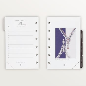 Cartier planner refill, paper Cartier planner refill, paper