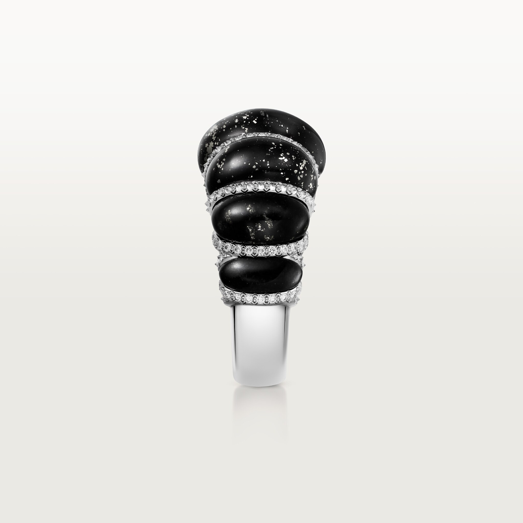 Cartier Libre Tressage ring, metaquartzite, diamonds, image 7