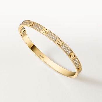 #LOVE# bracelet, medium model, paved #LOVE# bracelet, medium model, paved