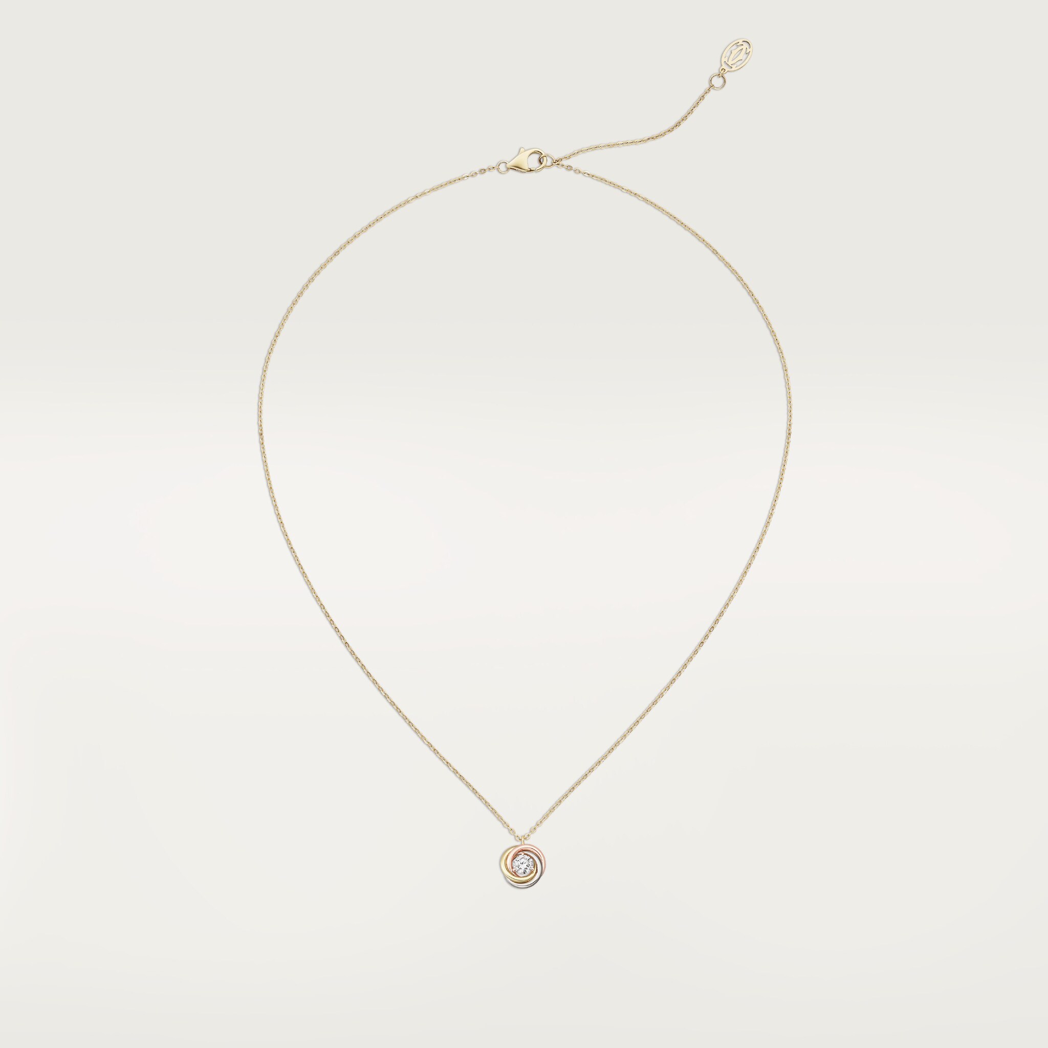 Trinity pendant, 1 diamond