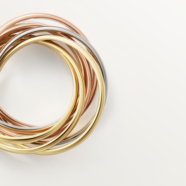 CRB4089100 - Trinity ring - White gold, yellow gold, rose CRB4089100 - Trinity ring - White gold, yellow gold, rose