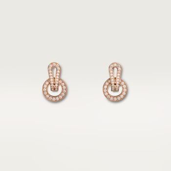 Agrafe earrings, paved Agrafe earrings, paved