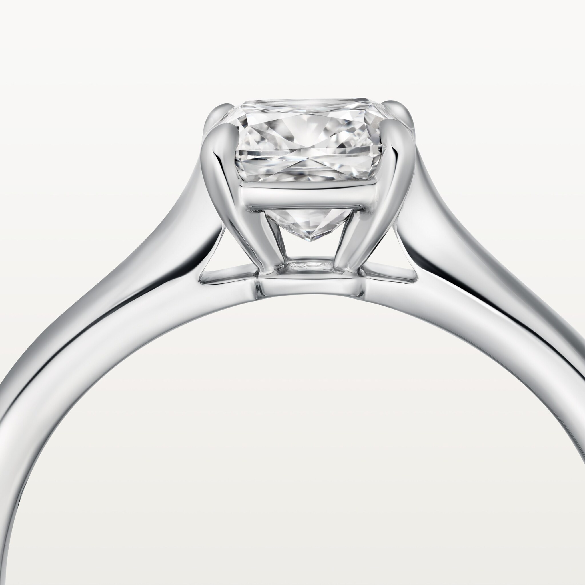 1895 solitaire, cushion-cut diamond