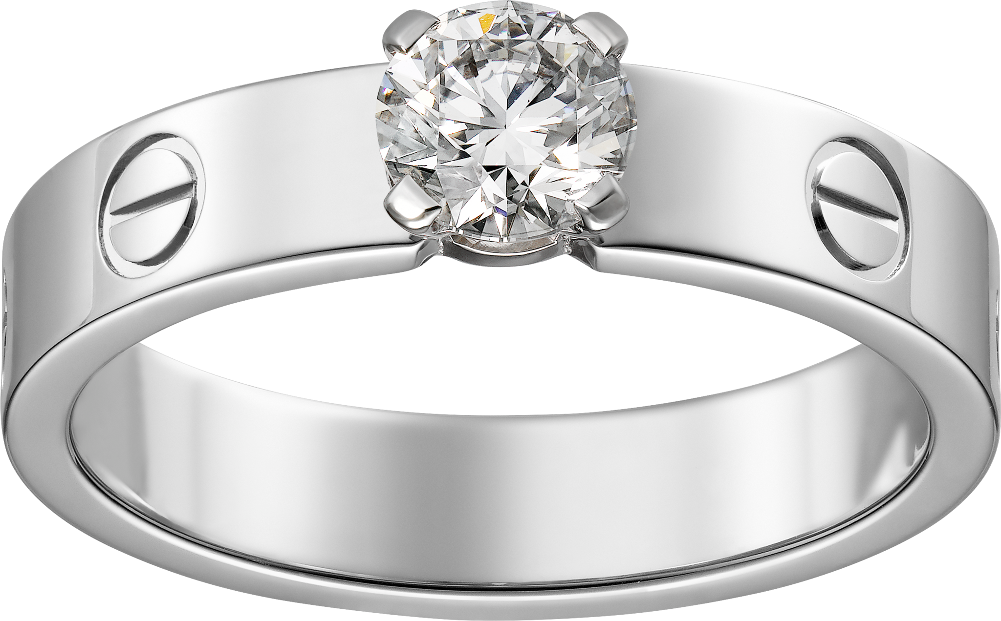 #LOVE# solitaire, brilliant-cut diamond, image 1