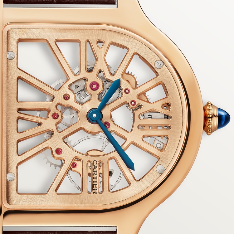 Cartier skeleton watch rose gold hotsell