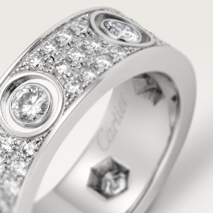 Cartier ring diamond love best sale