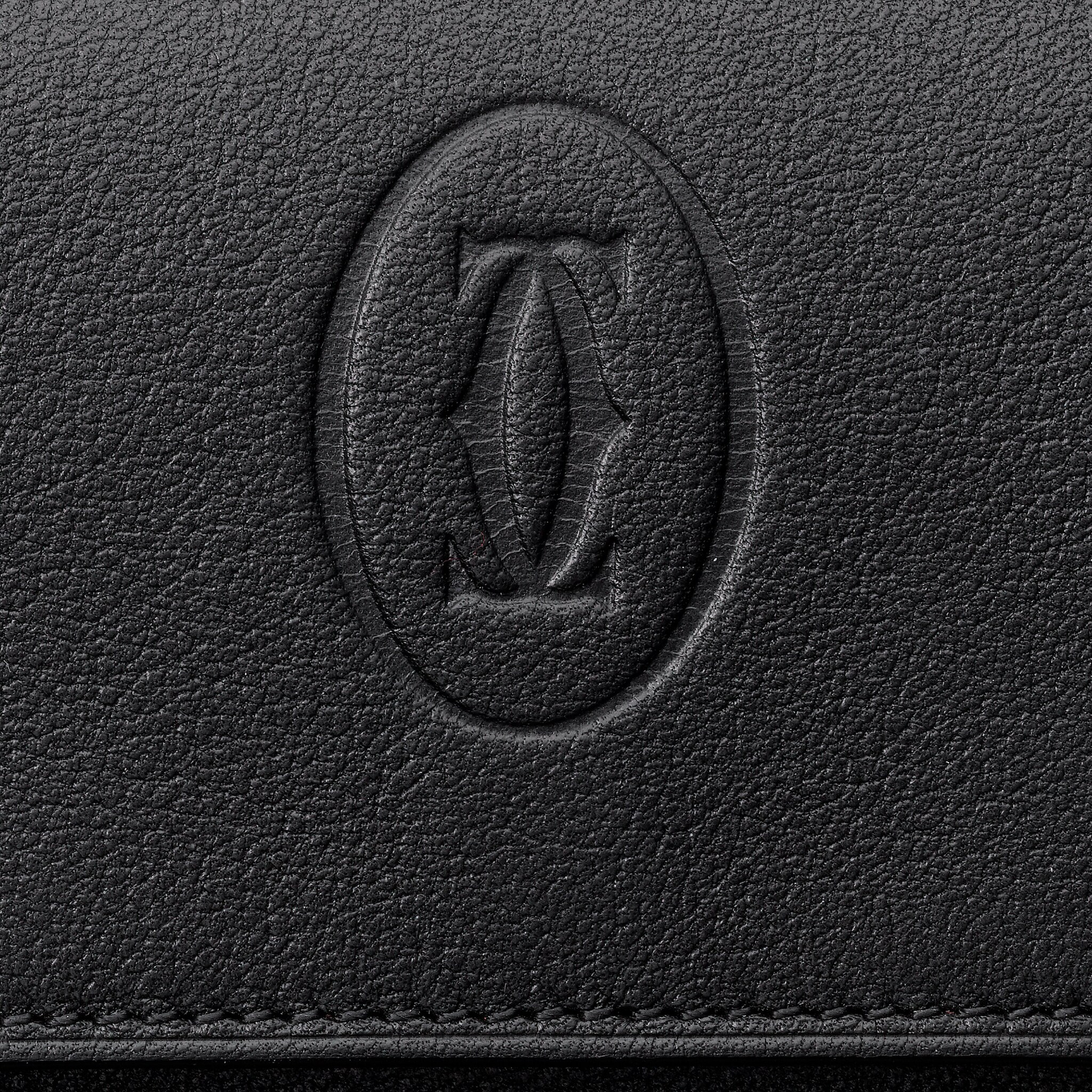 CRL3001372 - Square Coin Purse, Must de Cartier - Black calfskin