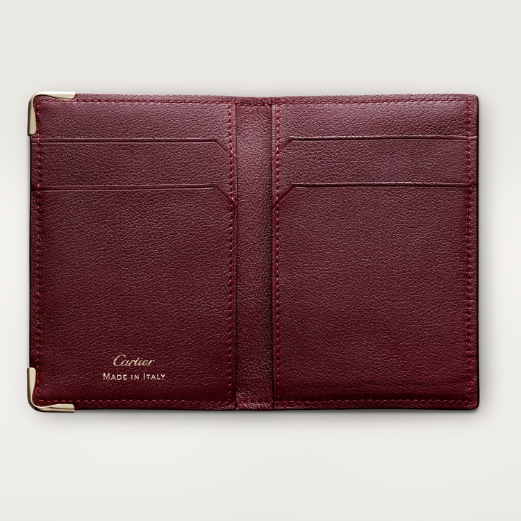 CRL3001574 - Card Holder, Must de Cartier - Burgundy calfskin CRL3001574 - Card Holder, Must de Cartier - Burgundy calfskin