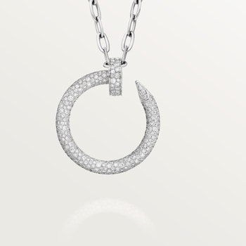 Juste un Clou long necklace, multiwear, extra-large model, paved  Juste un Clou long necklace, multiwear, extra-large model, paved