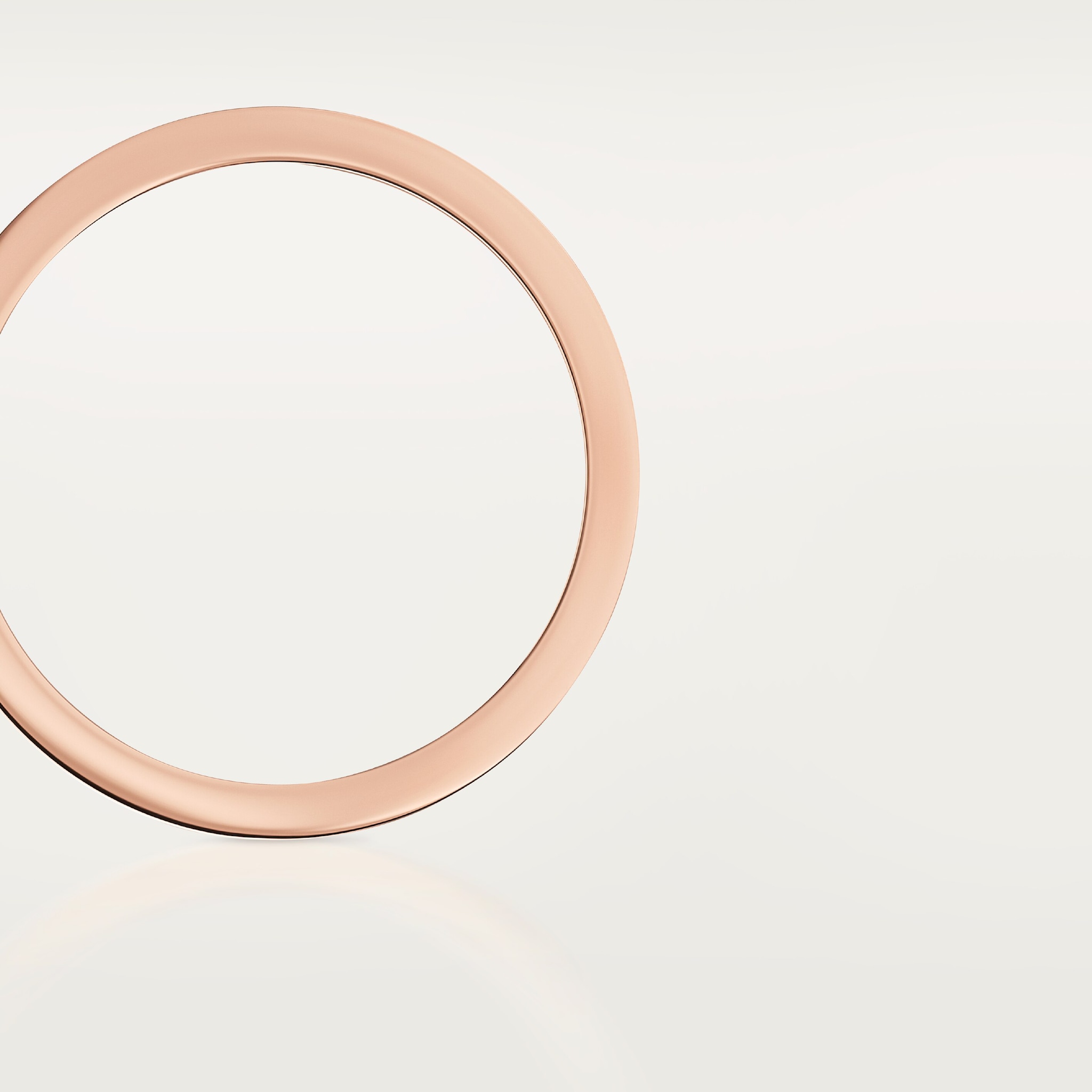 C de Cartier wedding band, 4 mm width