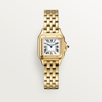 Cartier rose gold diamond watch hot sale
