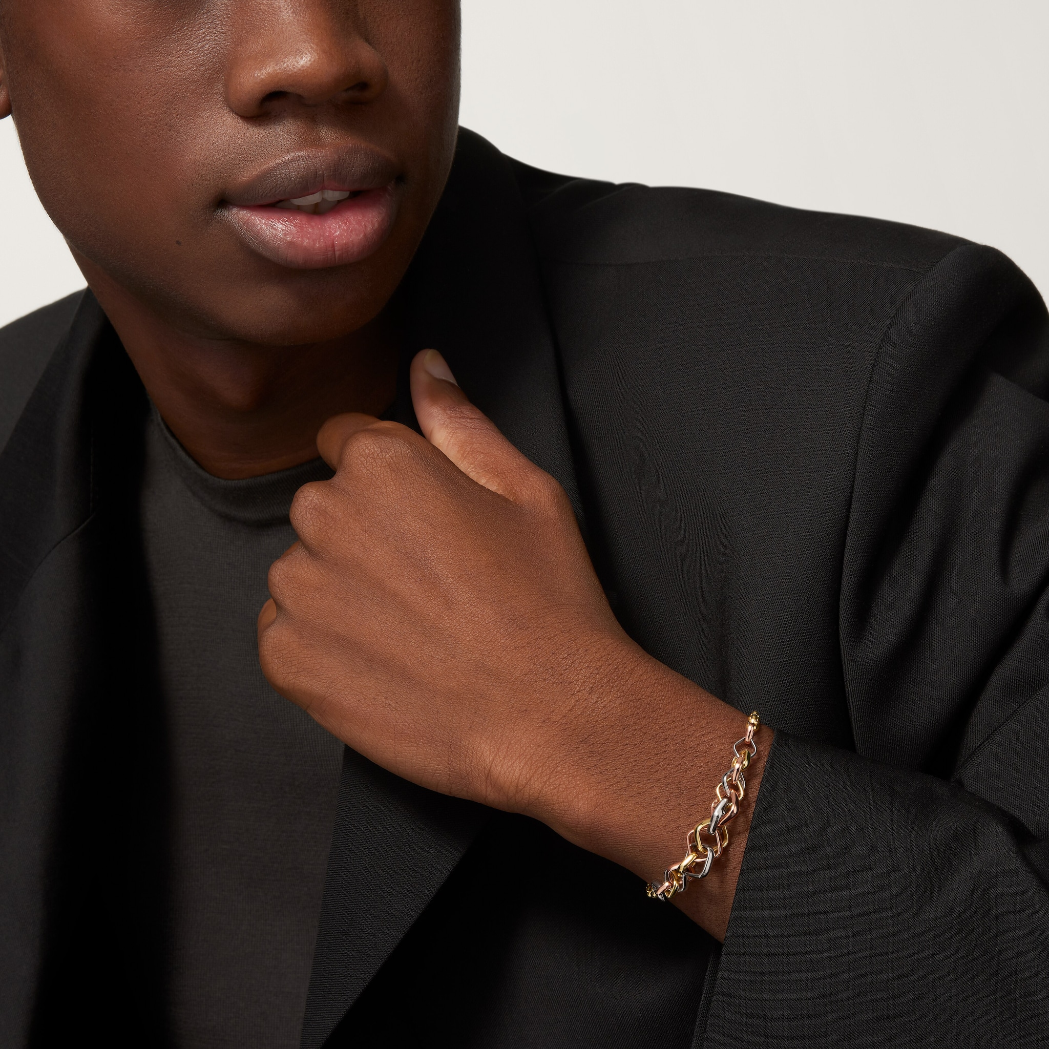 Trinity bracelet, cushion-shaped