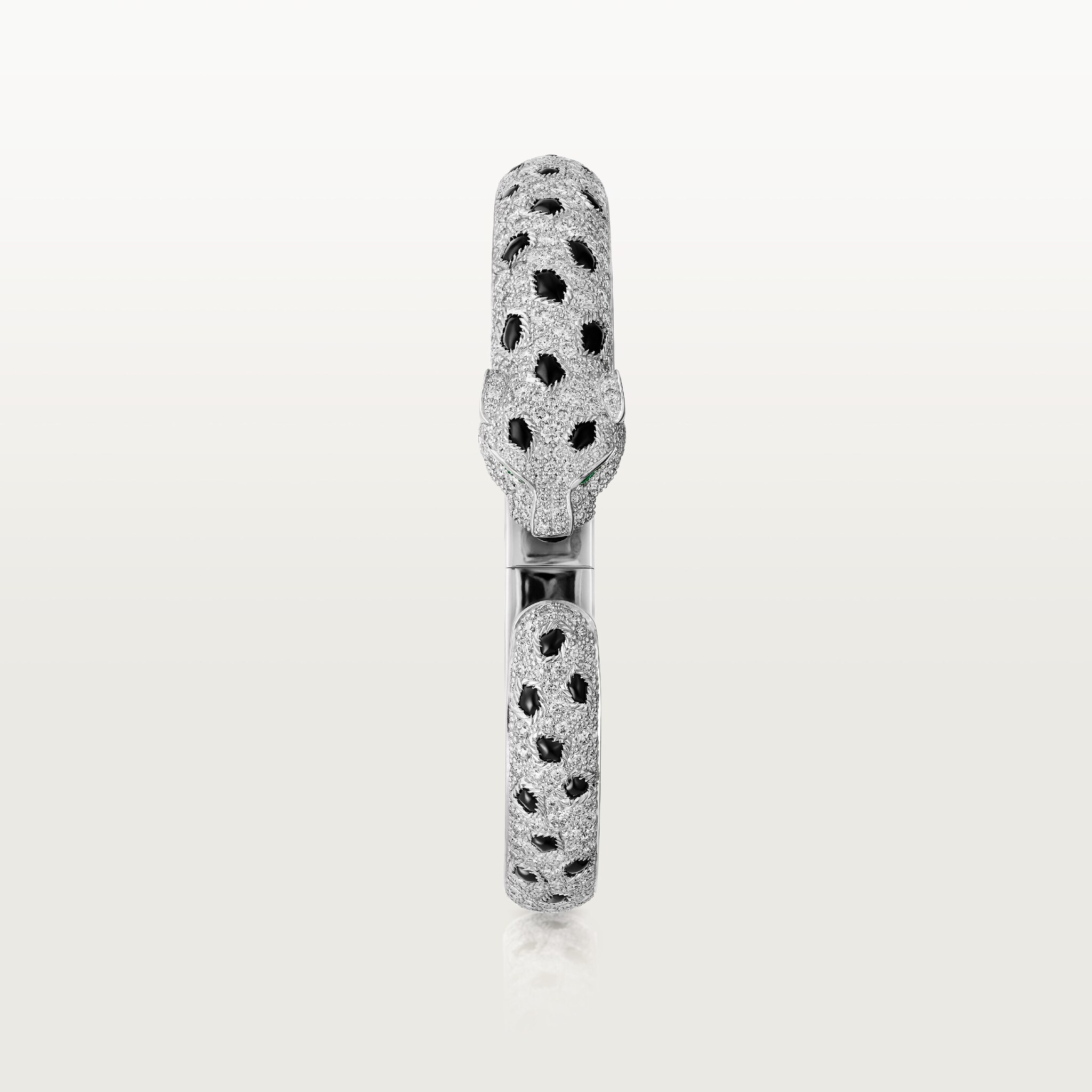 5 صورة ،سوار "پانتير دو كارتييه"، موديل الحجم المتوسّط، مرصوف 