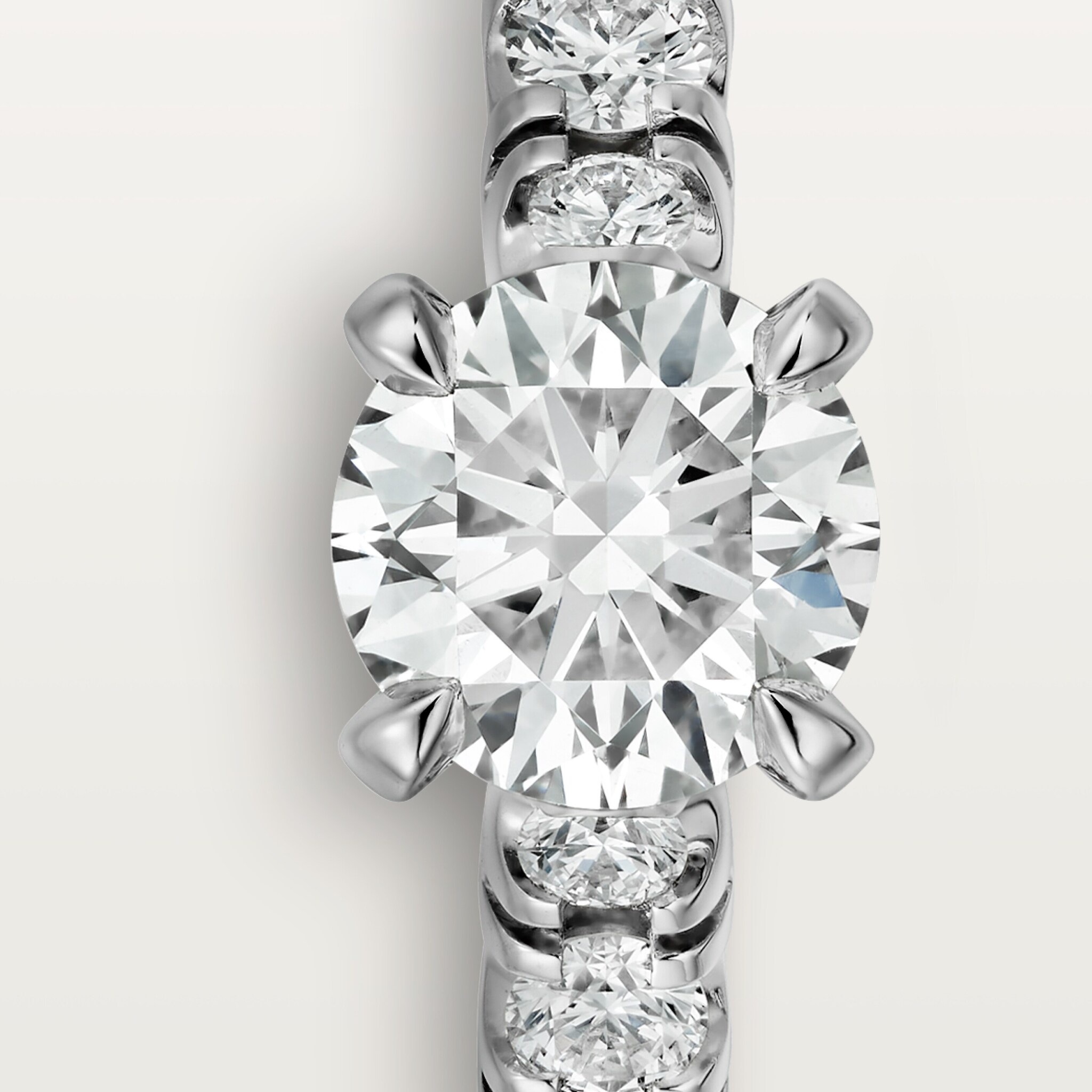 1895 solitaire, brilliant-cut diamond, paved , image 6