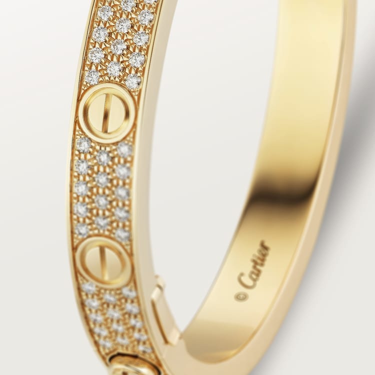 Full diamond love bracelet outlet