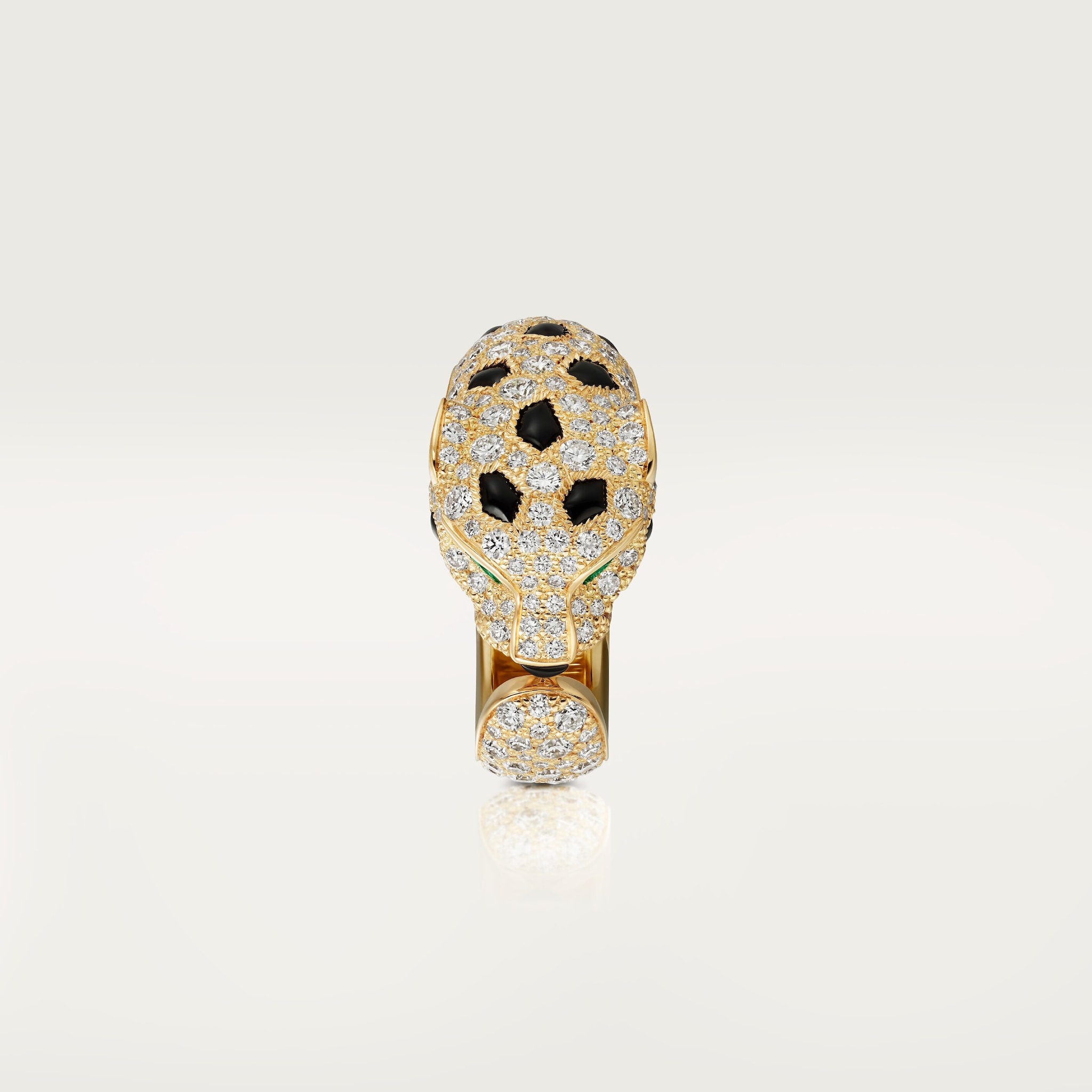 Panth&egrave;re de Cartier ring, medium model, half-paved, image 5