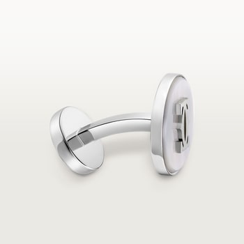Double C de Cartier cufflinks in mother-of-pearl Double C de Cartier cufflinks in mother-of-pearl