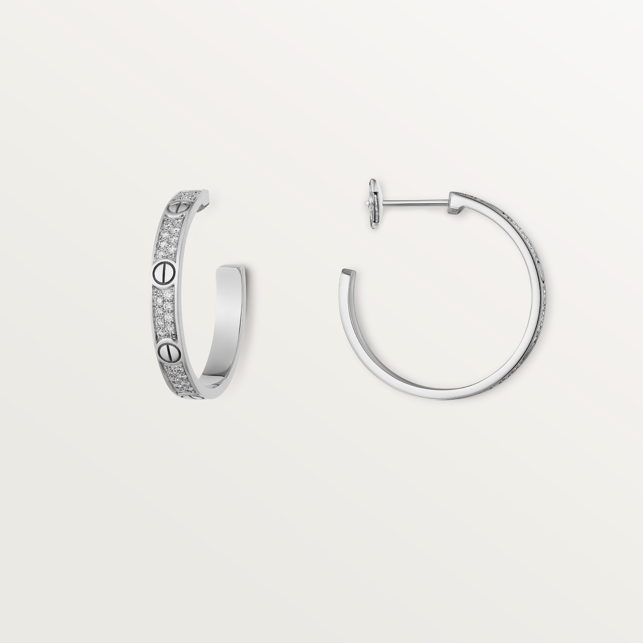アクセサリー Cartier LOVE SINGLE HOOP EARRING CRB8301422 - LOVE single earring - Rose gold - Cartier