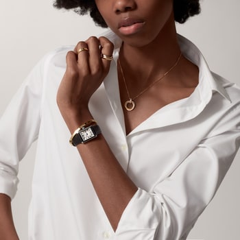 Cartier online leather watch