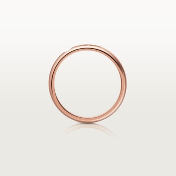 C de Cartier wedding band, 3 mm width, 1 diamond C de Cartier wedding band, 3 mm width, 1 diamond