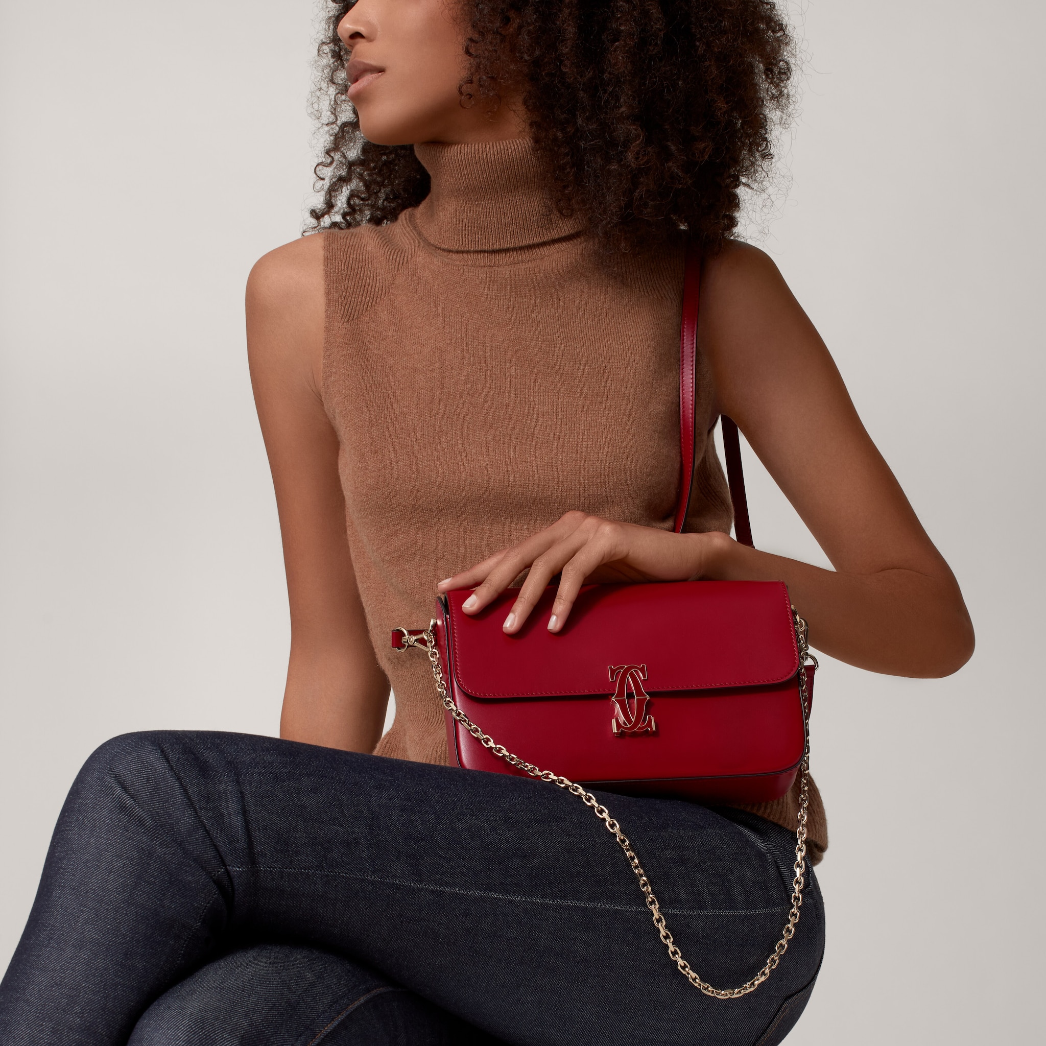 Small model chain bag, C de Cartier