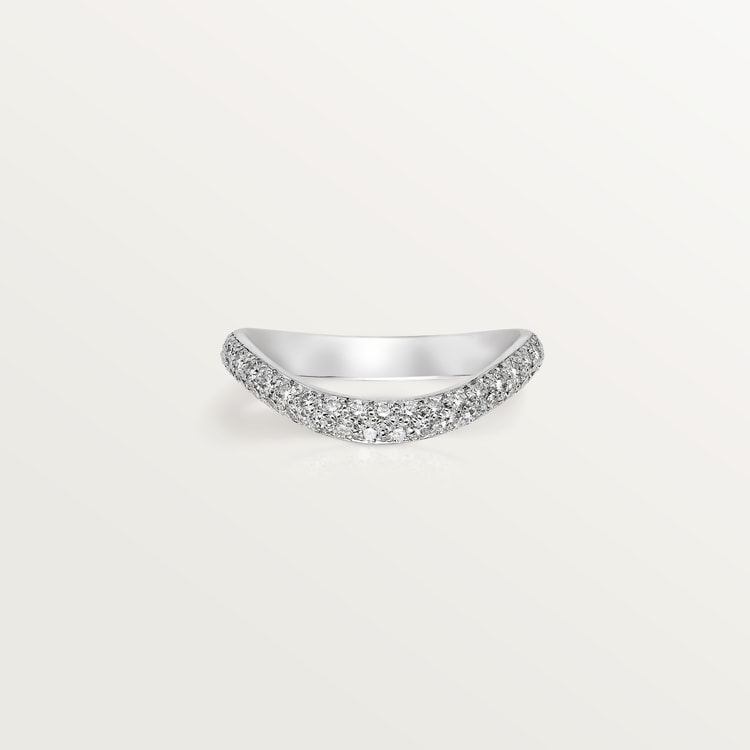 CRB4099400 Trinity Ruban wedding band Platinum diamond Cartier