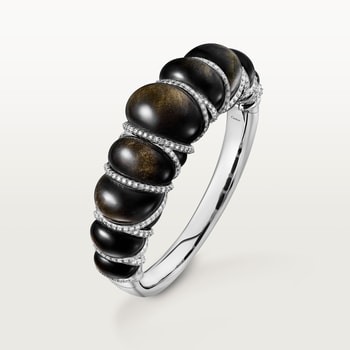 Cartier Libre Tressage bracelet, obsidian, diamonds Cartier Libre Tressage bracelet, obsidian, diamonds