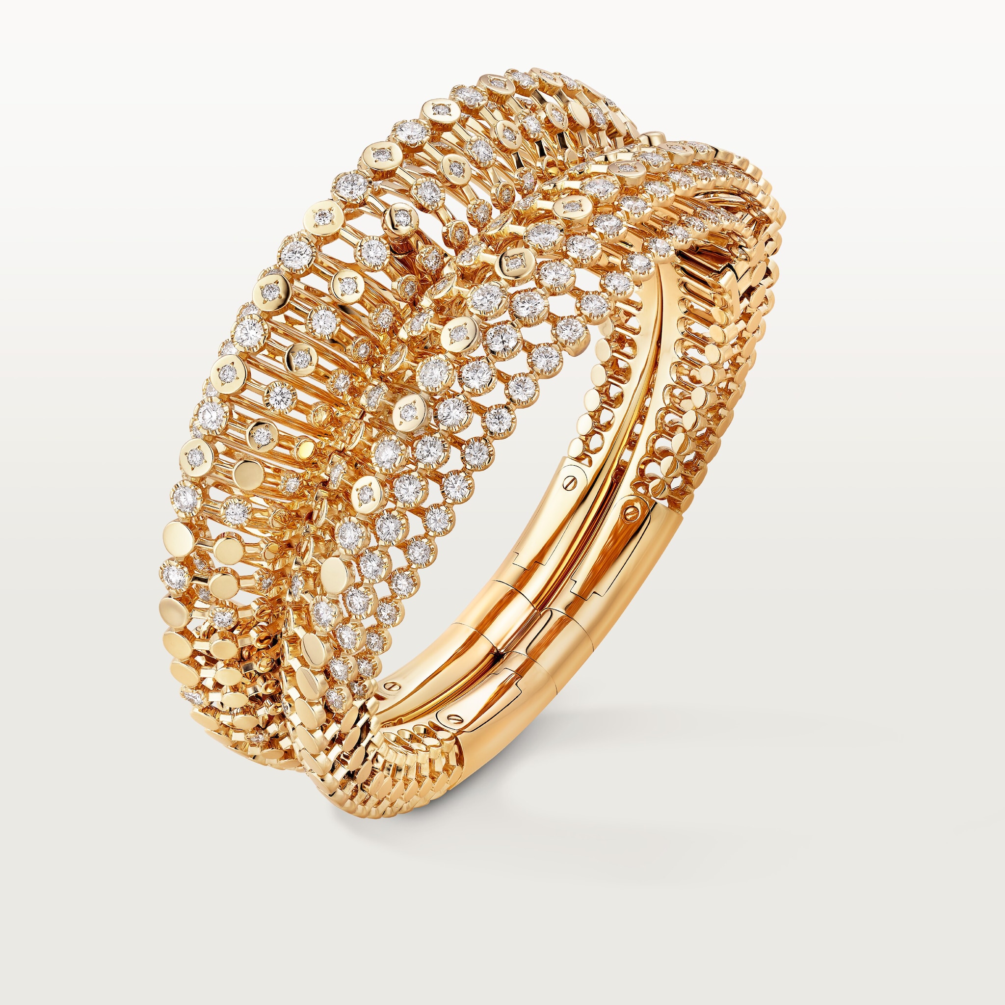 8 صورة ،سوار "پوليمورف" من "كارتييه ليبر"، قابل للتحوّل، ماس