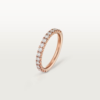 Etincelle de Cartier wedding band, 2.6 mm width, semi-paved Etincelle de Cartier wedding band, 2.6 mm width, semi-paved
