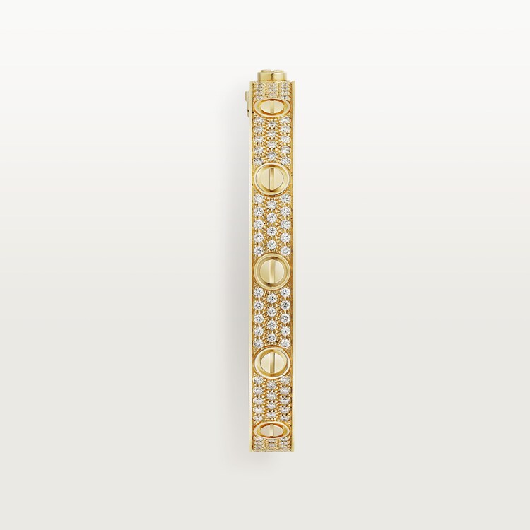 Diamond encrusted cartier love 2025 bracelet