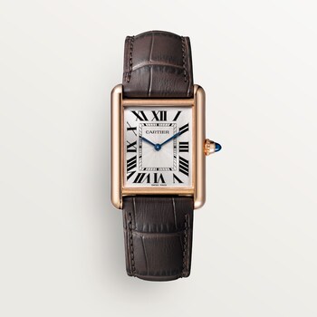 Cartier womens watch leather band 2025