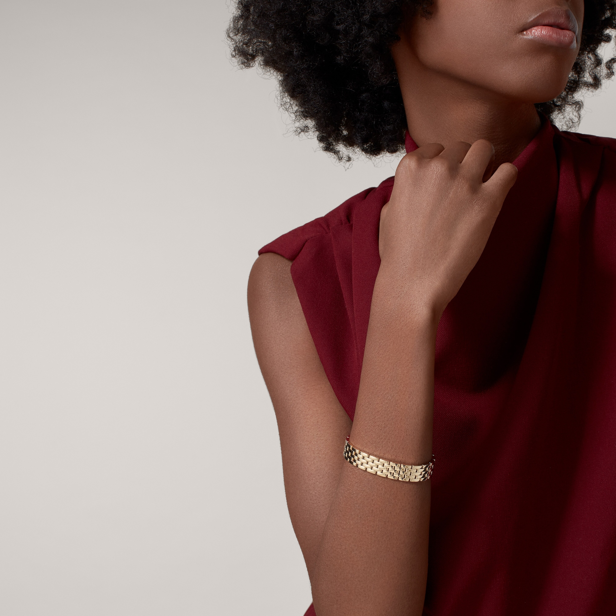 Maillon Panth&egrave;re bracelet, five rows