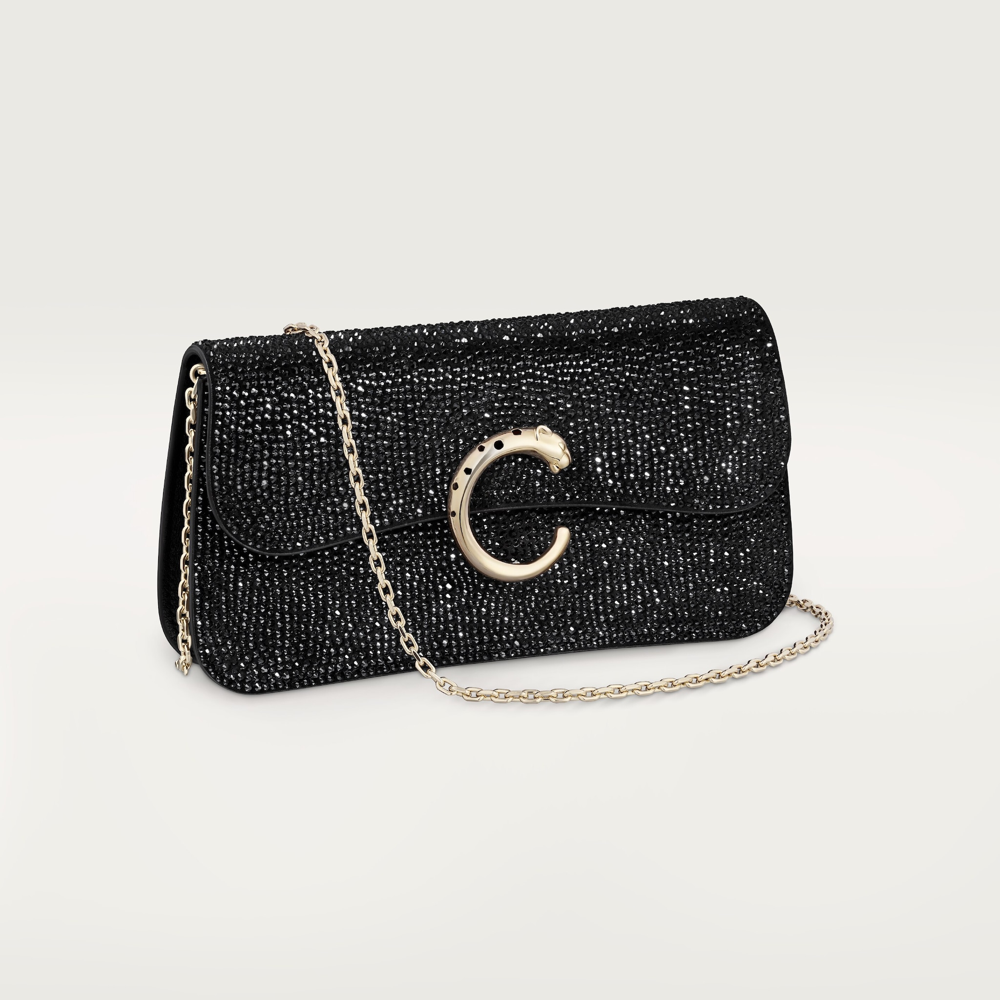 Mini model chain bag, Panth&egrave;re C de Cartier